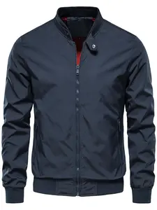 Men's windbreaker bomber Jacket , Stylish and zip up jackets , Casual Fall and Winter Outerwear for Outdoor Activities