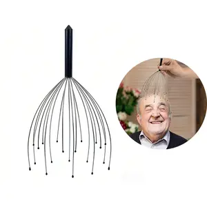 Scalp Massager, Stainless Steel Octopus Head Scratcher, Deep Relaxation Hair Massage Tool, Stress Relief Device