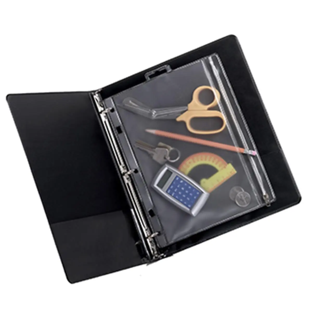 Esselte Corporation ESS68504 Oxford Waterproof Universal Punched Binder Pockets, Snag Proof Zipper, Fits All Ring Binders, 10.50x8in