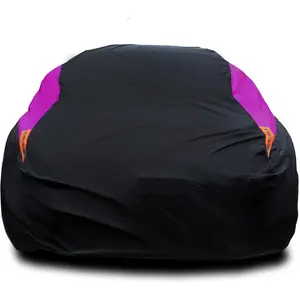 Car Cover All Weather Snowproof UV Protection Windproof Outdoor Full car Cover, Universal Fit for Sedan (Fit Sedan Length 194-206 inch, Purple)