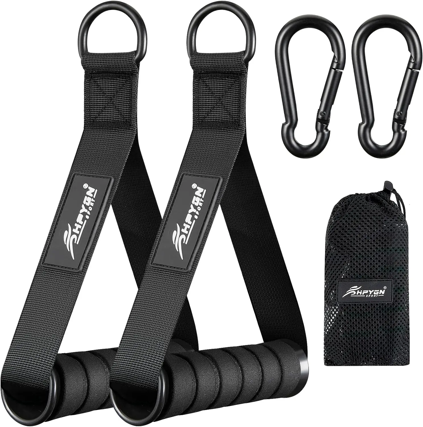 Heavy Duty Exercise Handles, Gym Handles for Cable Machine Attachment, Grip Gym Equipment, Resistance Bands, and Weight Lifting (Set of 2)，TikTokShopBlackFriday