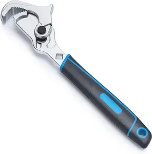 12-inch Pipe Wrench, Forged Self-adjusting Plumbers Wrench with 3/8 to /4 inch Jaw Open, A101SL
