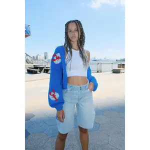 You're A Reel Catch Puff Cardigan