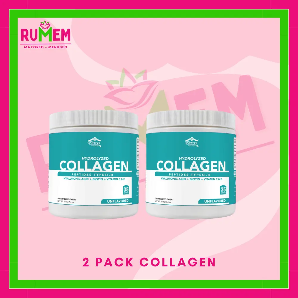 2 PACK COLLAGEN HYDROLIZED WITH HYALURONIC ACID+BIOTIN Colagen
