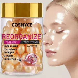 Cosnyce Hydrolyzed Collagen Face Serum, Snail Secretion Filtrate, Retinol Skincare, Youthful Skin Care Solution