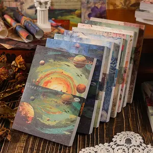 100pcs/pack Random Pattern Vintage Material Paper, Scrapbooking & Journal Making Material Paper, DIY Background Decorative Paper