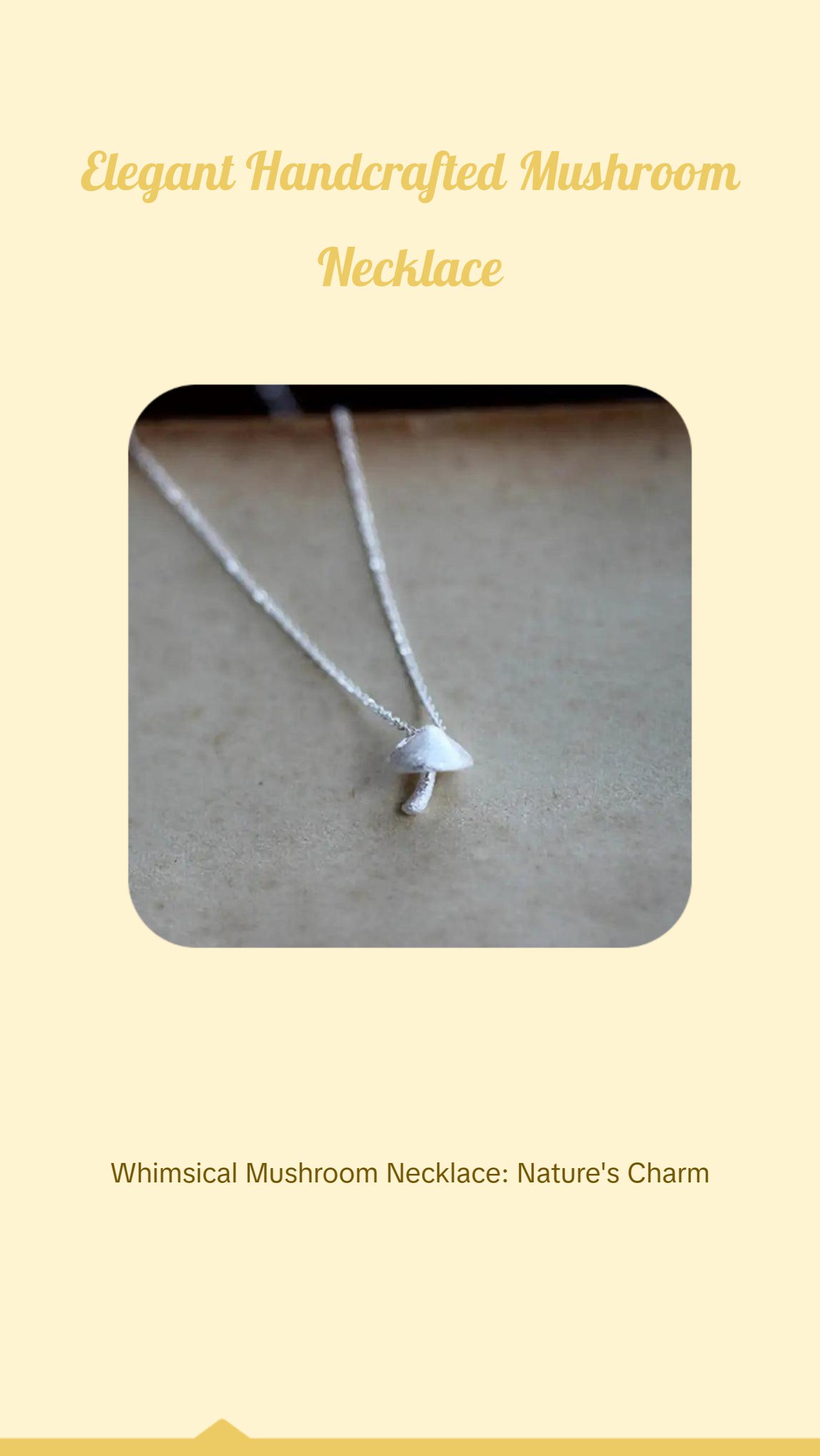 Mushroom Necklace