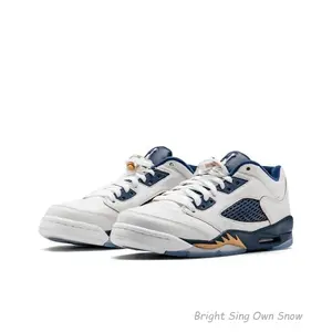 Retro Low Dunk From Lee Sang Low-Top Vintage Basketball Shoes Women's Marine Blue