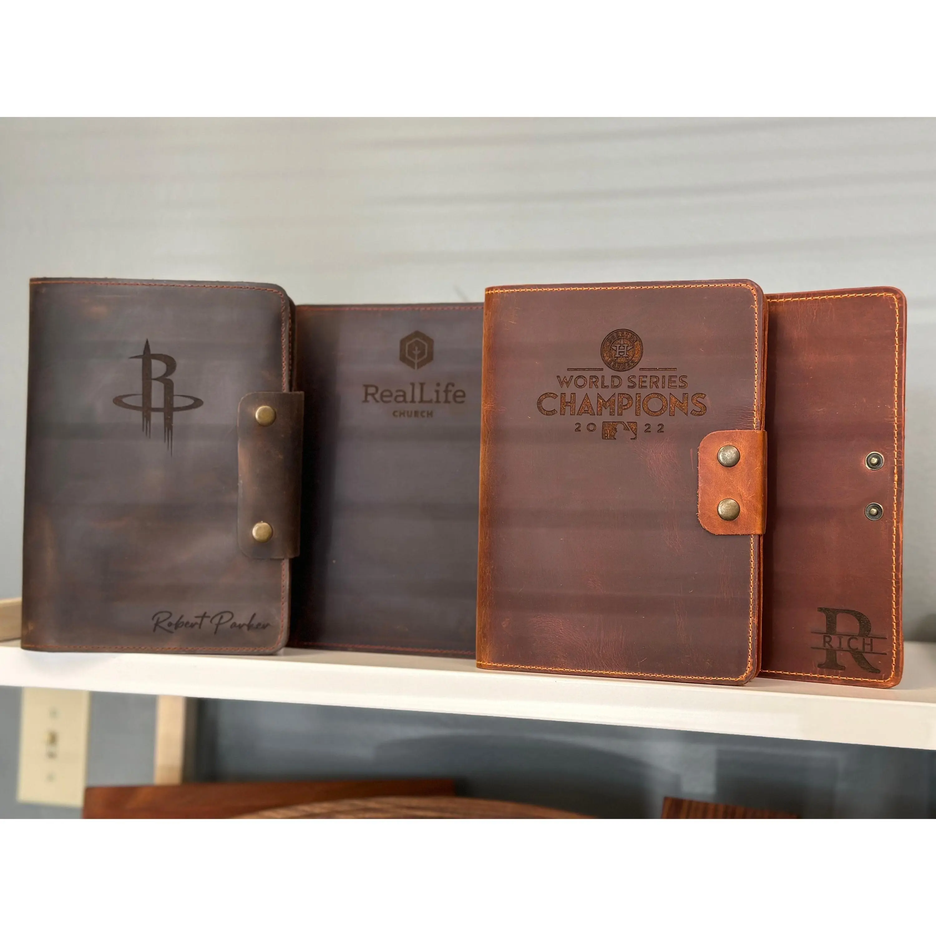 Personalized Refillable Leather Padfolio with Pen, Personal Organizer Book, Planner Notebook for Office Stationery Supplies