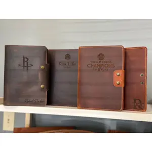 Personalized Refillable Leather Padfolio with Pen & Daily Planner