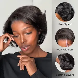 [NEW ARRIVAL] ISEE HAIR Wear Go Blow Out Straight Bob 7x5 HD Lace Glueless Wig Pre-Bleached Tiny Knots Vacation Hair #Summervibes#ISEECrochetNewArrivals