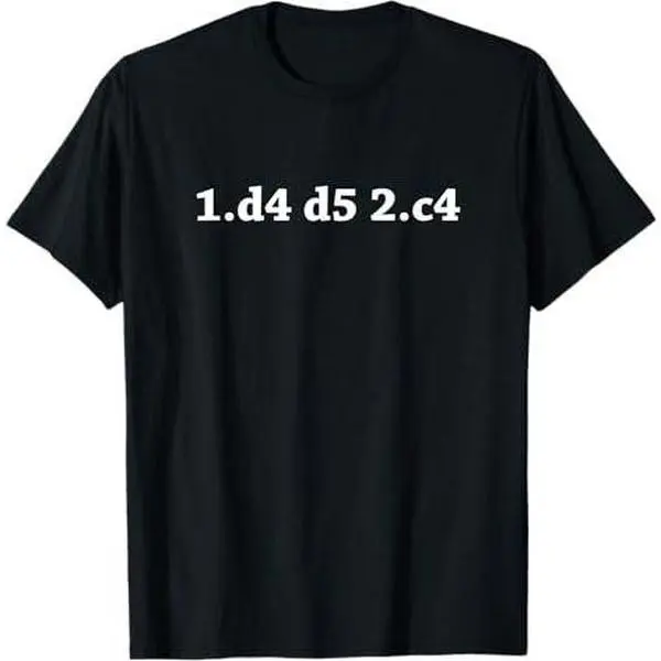 Queen's Gambit T-Shirt D4 D5 C4 Grandmaster Checkmate Tee