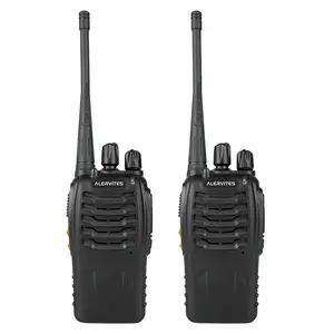 Alervites Two-Way Radio At-888s, Rechargeable Long Range Portable Walkie Talkie, 16 Channels Professional Handheld Transceiver with Lithium Battery & Charger, Rechargeable Walkie Talkies, Two Way Radios