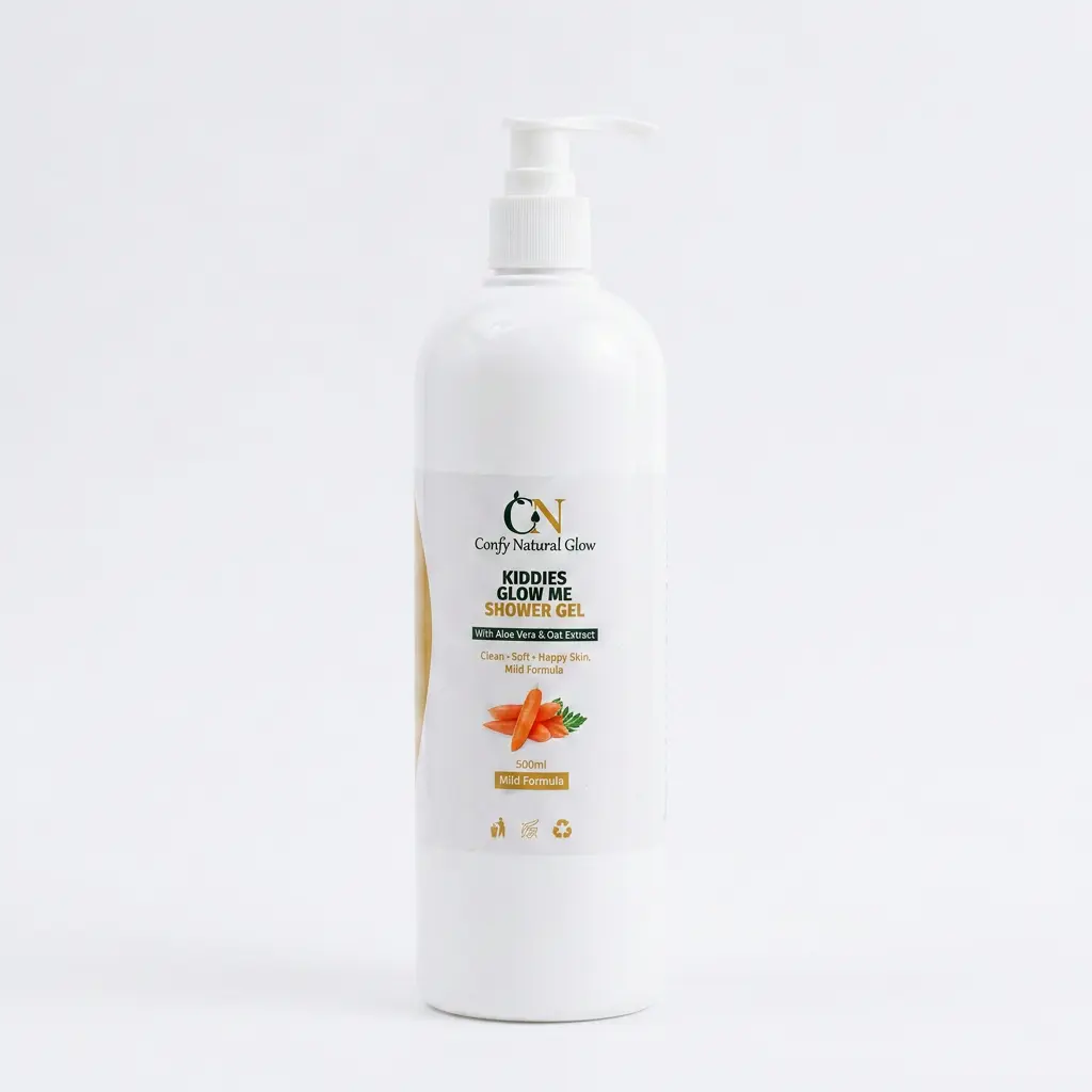 Kiddie Glow Me Baby Body Lotion with Oat Extract, Chamomile and Aloe, 16.9 fl oz (500ml)