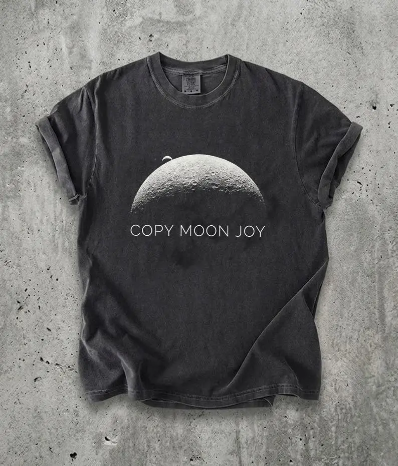 Comfort Colors Copy Moon Joy Retro Graphic Tee,Artemis II Shirt,Astro Space Lover Shirt
