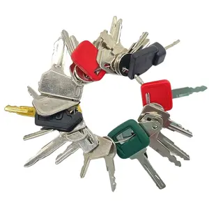 Heavy Equipment Keys Master Set, Construction Ignition Key Set Fits Case,Komatsu,Hyster, Cat, JCB, Daewoo, JLG, JD, Forklift, Crown, Volvo, Toyota. Great for Workers and Equipment Opeartors.