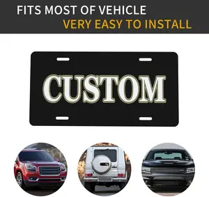 Custom Personalized License Plate — Made in USA Novelty License Plate Add Your Logo, Image, Photo, or Text, Auto Accessory Custom Front Tag for Home Decoration, Bar, Garage or Door Plates (6 x 12-inch)