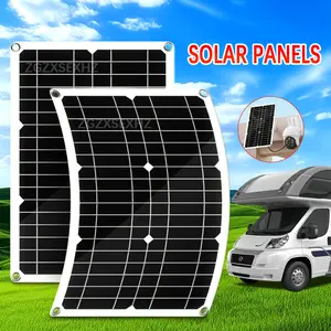20W Bendable Flexible Solar Panel Portable Charger with USB Port For Outdoor, Camping, RV, Boat, Car Charger
