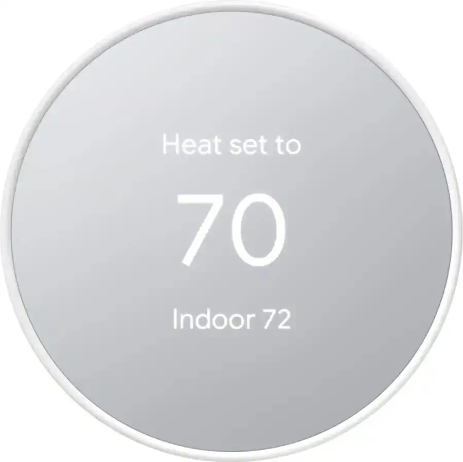 Google Nest Programmable Wi-Fi Smart Thermostat, Snow Color - Home Improvement Smart Home Temperature Control Device
