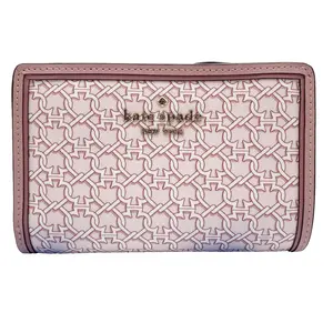 Pre-owned Kate Spade As Seen On Screen As Seen On Screen M217 New York Pink Leather Bifold Wallet Compact ️ $199