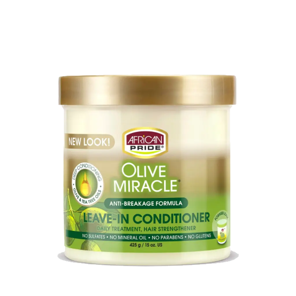 AFRICAN PRIDE OLIVE MIRACLE LEAVE-IN CONDITIONER (JAR), 15OZ AFRICAN PRIDE OLIVE MIRACLE LEAVE-IN CONDITIONER (JAR), 15OZ