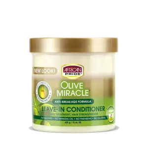 AFRICAN PRIDE OLIVE MIRACLE LEAVE-IN CONDITIONER (JAR), 15OZ
