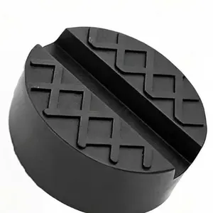 Car Jack Pads, Wear-Resistant Non-Slip Surface, Rubber Grooved Frame Adapter, Tire Changing, Fits Sedans Suvs Trucks, Universal Fit, Impact Resistant