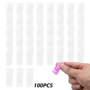 A Set of 100/200 Pcs 5 ml Small Plastic Bottles,PP Lab Sample Containers with Screw Caps,Robust & User-Friendly for Capsules,Beads,Home,Office Supplies,Dried Goods,Hand Tools Kits