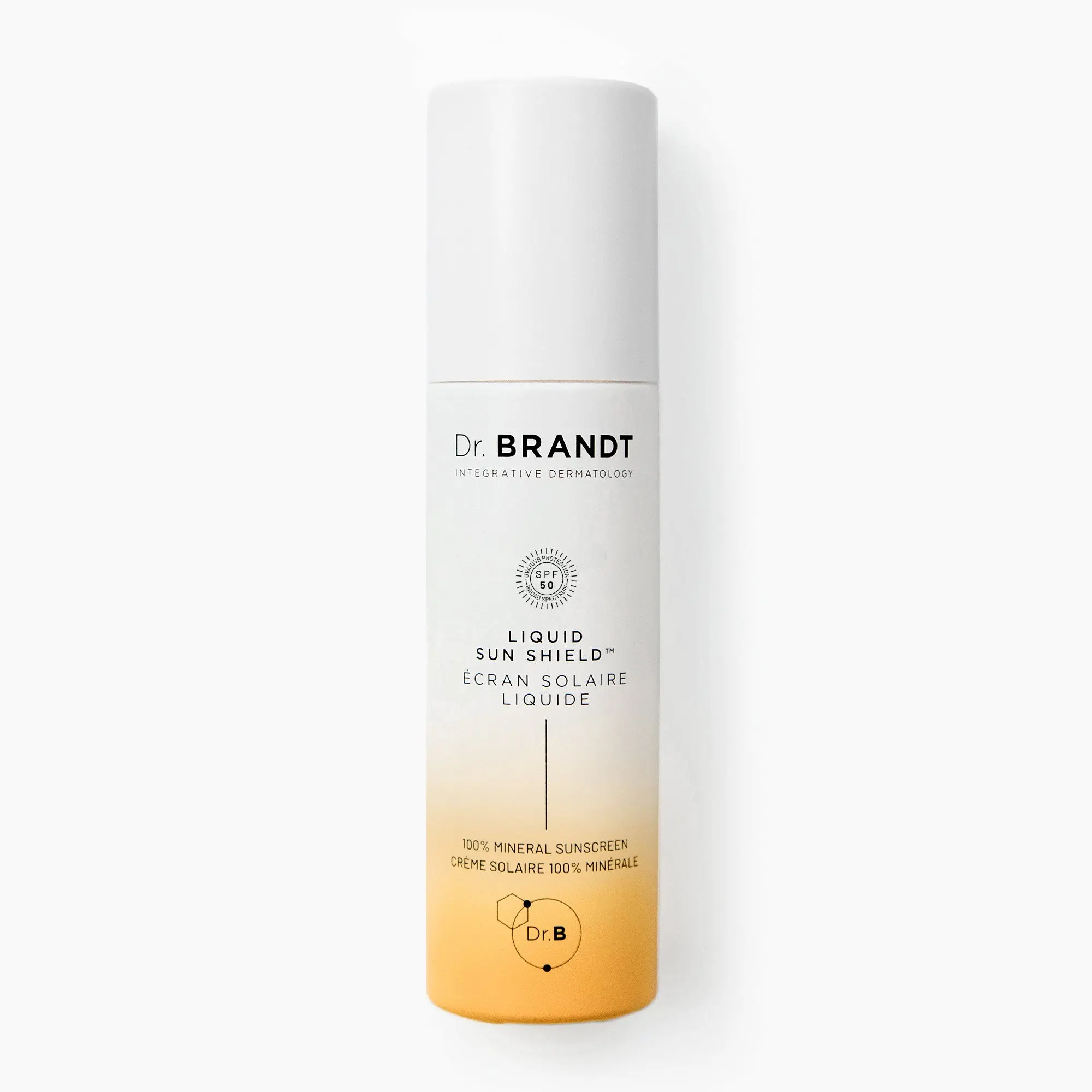 Dr. Brandt Liquid Sun Shield SPF 50 (50ml) - 100% Mineral Sunscreen for UV, Blue Light & Anti-Aging Protection, & Brightening Benefits