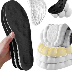 4D Memory Foam Insoles for Plantar Fasciitis & Arch Support. Instant Foot Pain Relief Gel Cushion for Standing All Day.