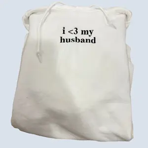 I Love My Husband Embroidered Sweatshirt / Hoodie