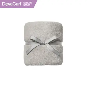 DevaCurl DevaTowel | Microfiber Anti-Frizz Hair Towel | Gently Dries | Gray