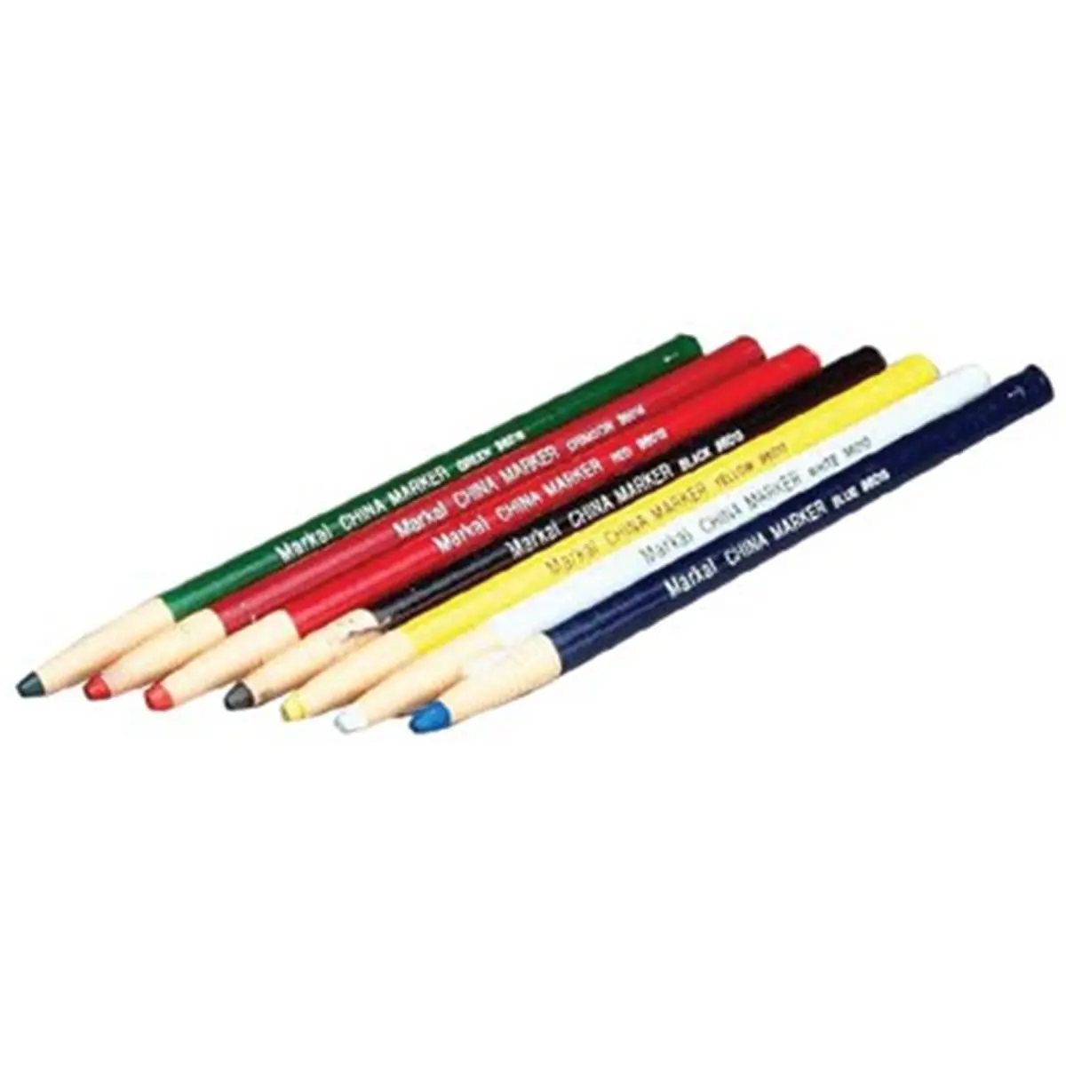 Markal 434-96010 China White Permanent Marker, 12 per Box, High Visibility Colors for Marking on Porous and Non-Porous Surfaces