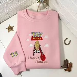 I Knew It I Knew You Embroidered Sweatshirt, Cloud Summer Beach Shirt, Gift For Music Fan, Toy Friends Movie Shirt