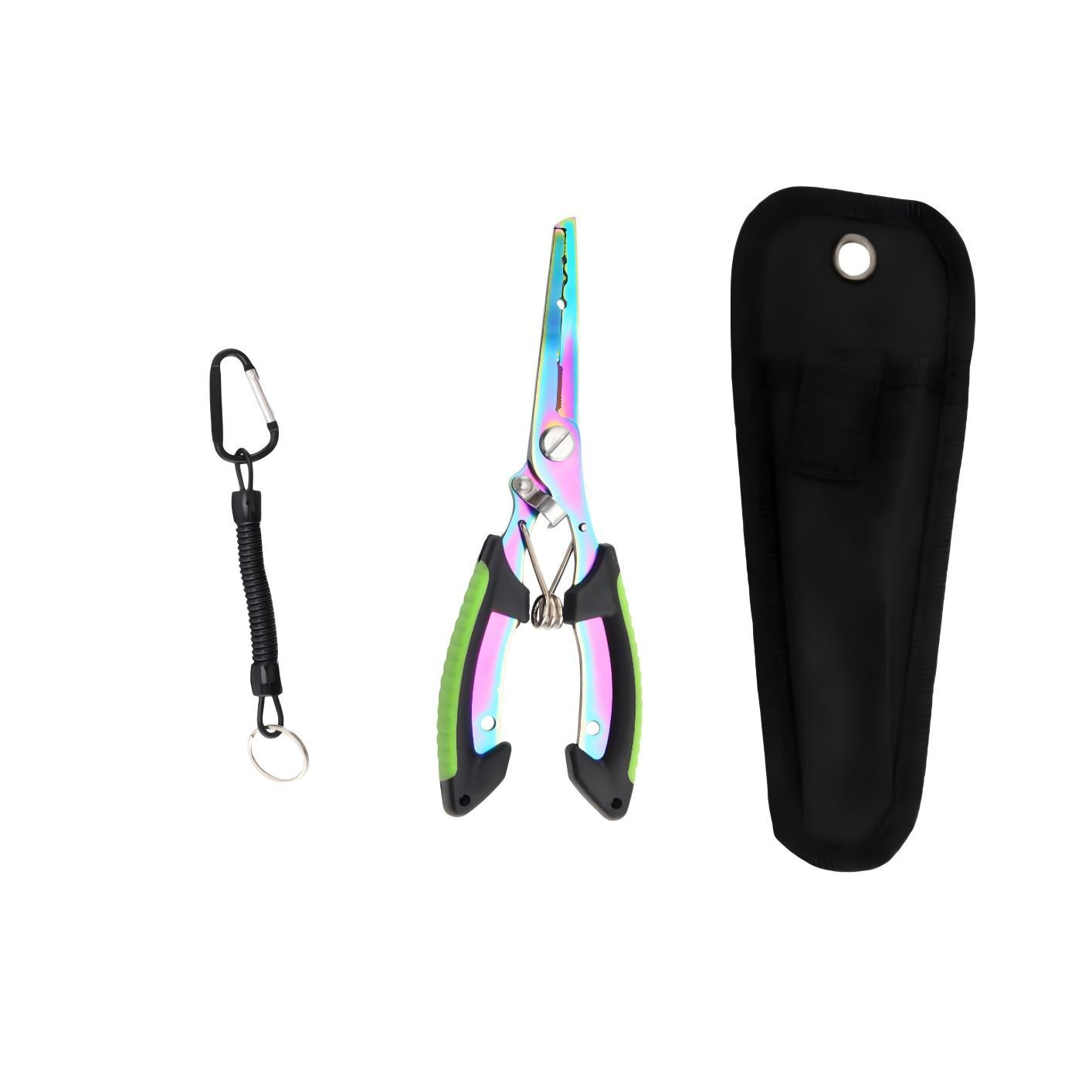 Professional Fishing Set, Stainless Steel Pliers with Carry Bag & Fishing Lanyad, Outdoor Recreation EquipmentPerfect for freshwater & saltwater fishing, boating, camping, angling essentials, portable fishing tools