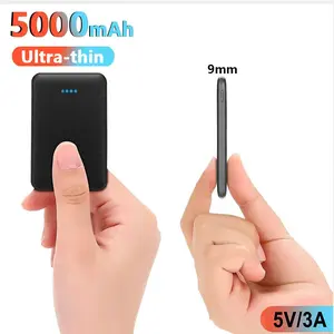 2 Pack 5000mAh Power Bank For Heating Vest Battery Pack for Heated Clothes Jacket Gloves Portable Charging Phone Rechargeable Usb Smartphone Black Travel Gadgets