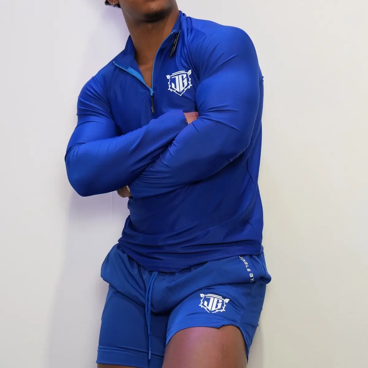 Jungle Runners - Men's Running Shorts with Side Slits and Hidden Zipped Pocket
