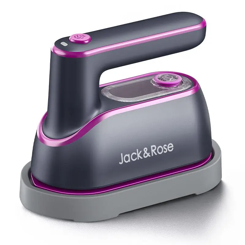 Jack&Rose 2-in-1 Steam Iron & Clothes Steamer - Handheld Portable Garment Wrinkle Remover, Fast Heat-Up, Large Soleplate, 150ml Water Tank - Lightweight for Home, Travel, Summervibes