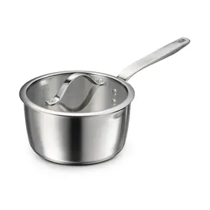 Tempo Tri-Ply Base Stainless Steel Covered Saucepan