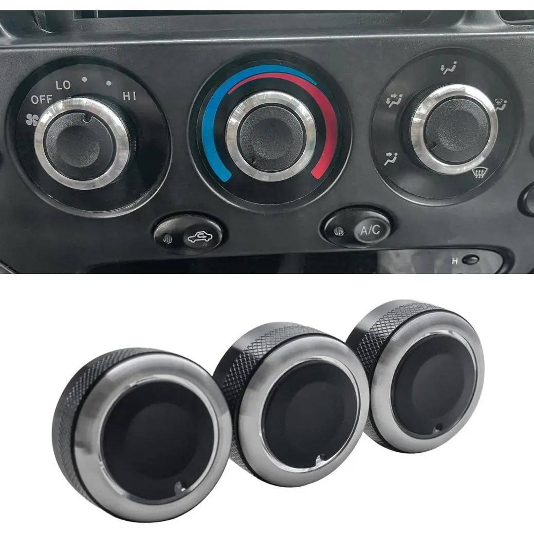 Upgrade Control Switch Knob For Toyota Tundra Accessories, 2000, 2001, 2002, 2003, 2004, 2005, 2006. Replaces 55005-0C010 559050C010 Air Conditioning Control Knob Button