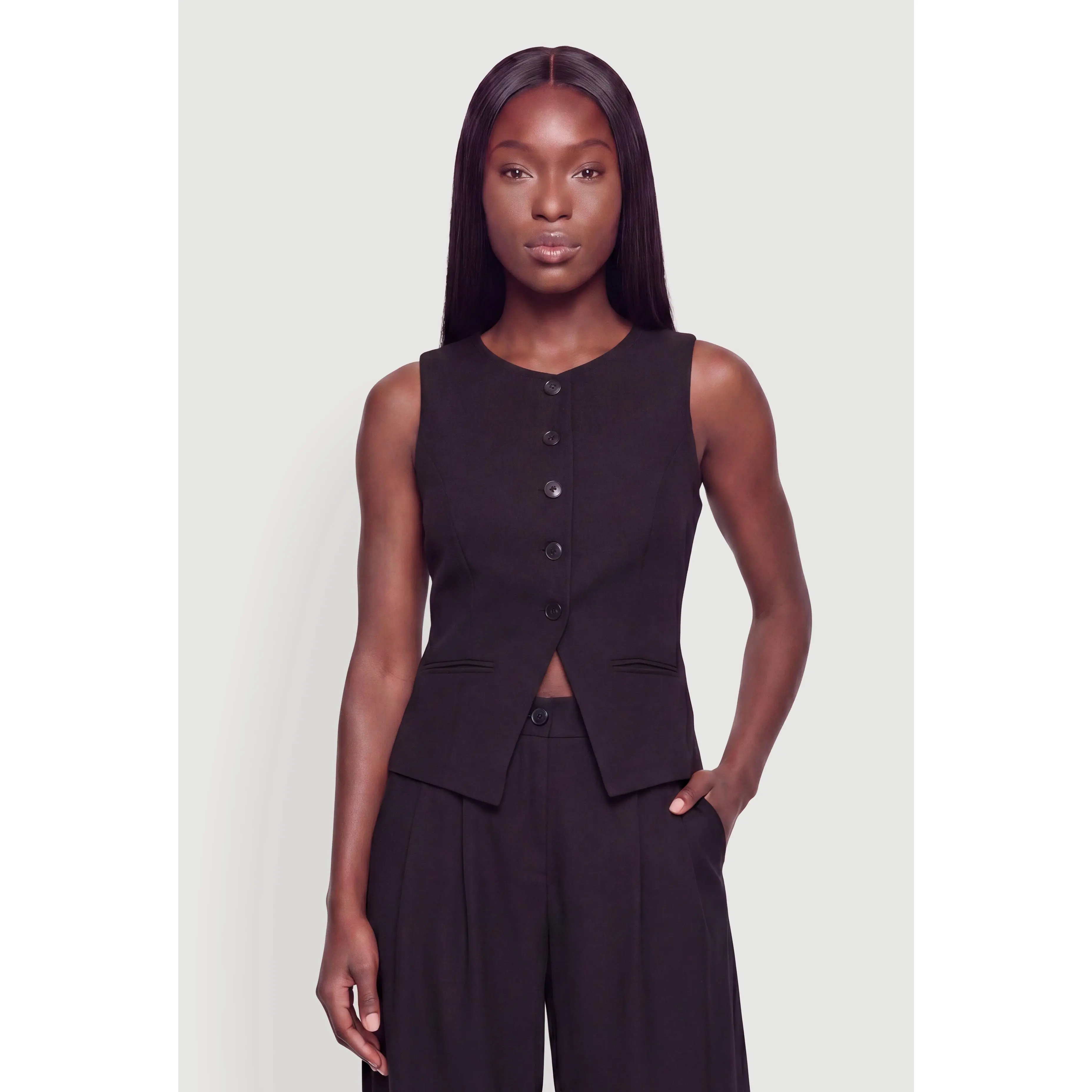 Tailored Button Front Waistcoat