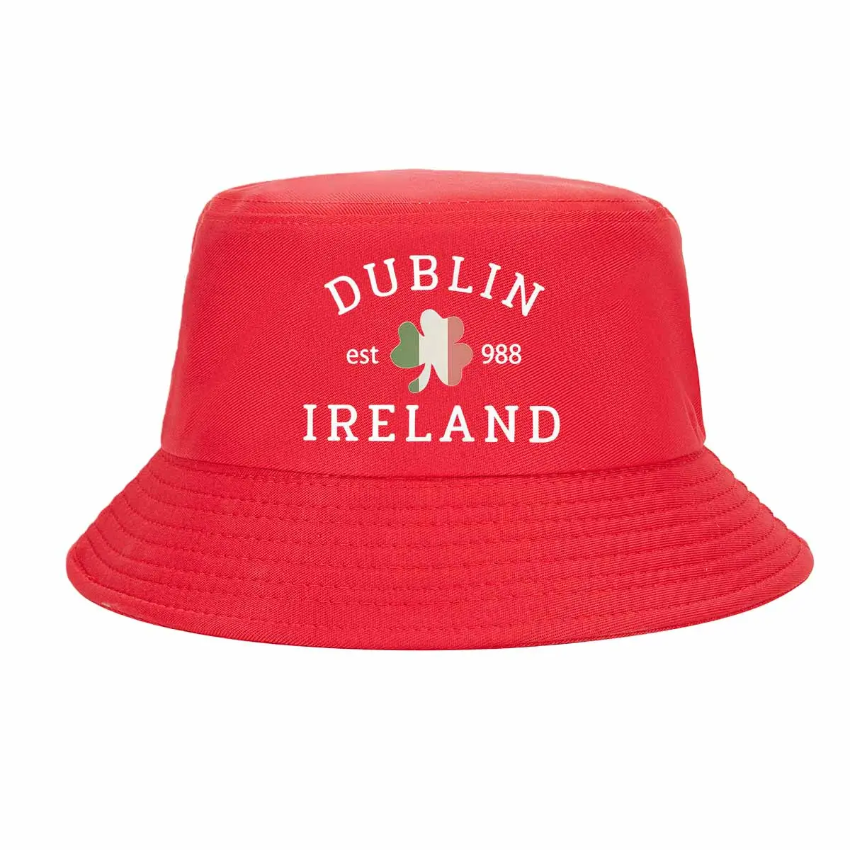 Dublin Ireland 1988 Shamrock Graphic Tee Hip-hop Hat Outdoor Adjustable Casual Hat Sports and leisure outdoor fisherman hat