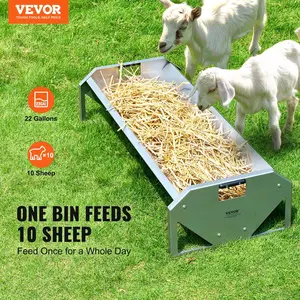 VEVOR Livestock Feeding Trough 22 Gallon Capacity 45" Goat Feeder for 10 Sheep VEVOR Livestock Feeding Trough 22 Gallon Capacity 45" Goat Feeder for 10 Sheep