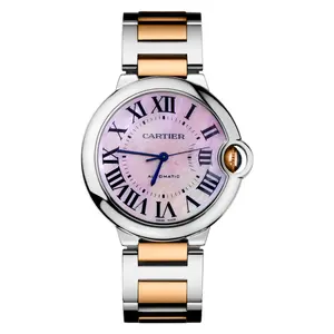 Cartier Ballon Bleu 33mm Two-Tone Rose Gold & Pink Mother of Pearl Dial Ref. W6920070 WHP040428