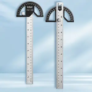 Imbot Multi functional magnetic suction angle measuring ruler, ruler for angle measurement, detachable combination of male and female double engraved mortise and tenon joints