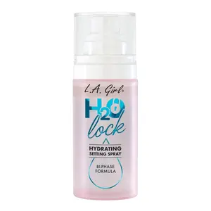 L.A. Girl H2O Lock Hydrating Setting Spray - Refreshing Bi-Phase Formula with Aloe Vera & Vitamin E for Long-Lasting Makeup Finish - 2.03 FL. OZ.