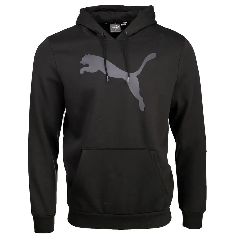 PUMA Mens Cat Logo Hoodie Casual Outerwear Casual Drawstring - Black