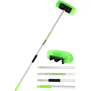Five-Sided  Wash Brush with Long HandleSoft Bristle Scrub Cleaning Mop with Extendable Handle for , SUV, , Caravan, Boat, House Siding, Sweep Snow 60/151cm