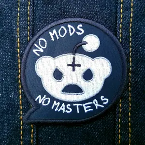 No Mods No Masters 3.25" inch Iron On/Sew On Embroidered Patch