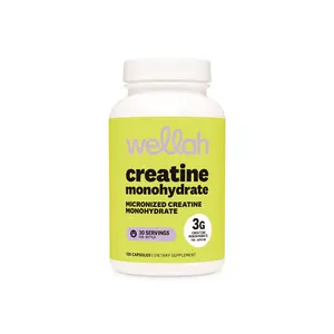 Wellah Creatine Capsules | Creatine Monohydrate Supplement | 3g of Creatine Per Serving | 30 Servings  creatine for women | tiktok shop deals |  gym essentials women |  supplements for women | nurse essentials |